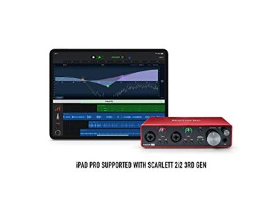 3. Focusrite Scarlett 2i2 2x2 USB Audio Interface Full Studio Bundle with Creative Music Production Software Kit and CR4-X Pair Studio Monitors and 1/4” Instrument Cables - Imagen 5